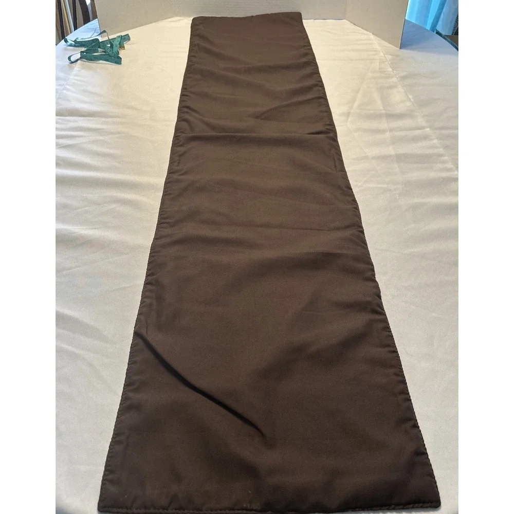 Coffee Tapestry Table‎ Runner Cafe Mocha Cup Cappuccino Cup Tan & Burgundy 52x12